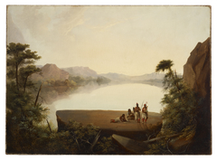 Landscape with Indians by George Winter