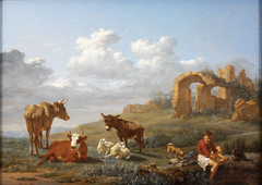 Landscape with Ruins by Karel Dujardin