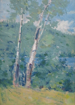 Landscape with Two Trees by Denman Ross