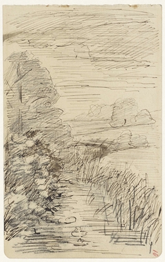 Landschap met een beek by Jozef Israëls