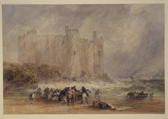 Laugharne Castle, Carmarthenshire by David Cox Jr