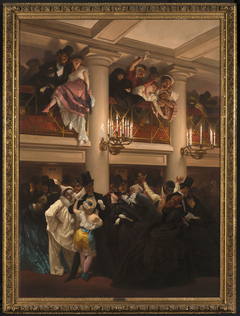 Le bal de l'Opéra by Eugène Giraud