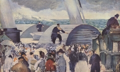 Le départ du vapeur de Folkstone by Edouard Manet