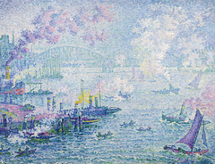 Le port de Rotterdam by Paul Signac