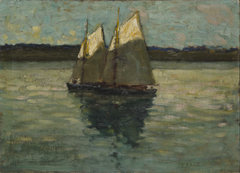 Le Soleil sur les voiles by John Young Johnstone