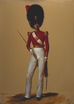 Lieutenant and Captain the Honourable Thomas Ashburnham (1816-72), Coldstrem Guards by Alexandre-Jean Dubois-Drahonet