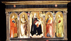 Madonna and Child Enthroned with Saints by Taddeo Gaddi