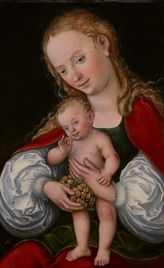 Madonna and Child with Grapes by Lucas Cranach the Elder