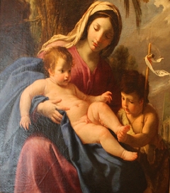 Madonna and Child with Saint John the Baptist by Eustache Le Sueur