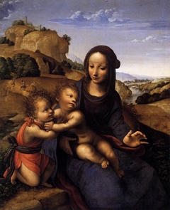 Madonna and Child with the Infant Saint John by Fernando Yáñez de la Almedina