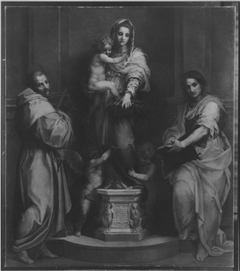 Madonna mit Heiligen (nach Andrea del Sarto) by August Wolf