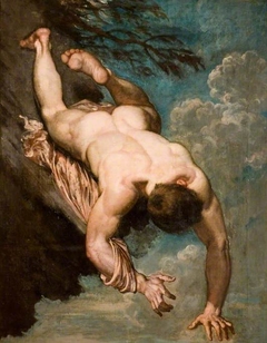 Manlius Hurled From The Rock by William Etty