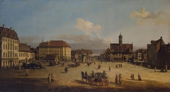 Market-Place of the Neustadt in Dresden by Bernardo Bellotto