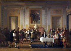 Molière received by Louis XIV by Jean Hégésippe Vetter