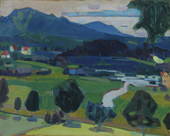 Murnau – Blick über den Staffelsee by Wassily Kandinsky