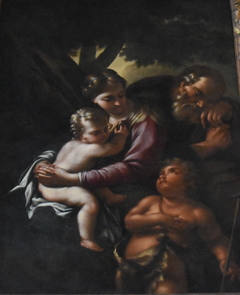 Musée des Beaux-Arts de Narbonne - Sainte famille et saint Jean by Nicola Vaccaro