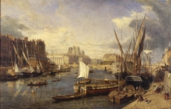 Nantes: View of the Piers on the Loire River by William Parrott