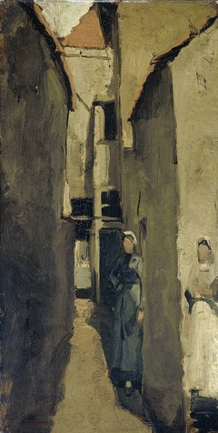 Neighborhood Street in The Hague or Scheveningen by George Hendrik Breitner