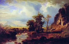 North Fork of the Platte, Nebraska by Albert Bierstadt