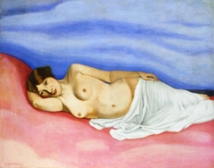 Nu au lit by Félix Vallotton