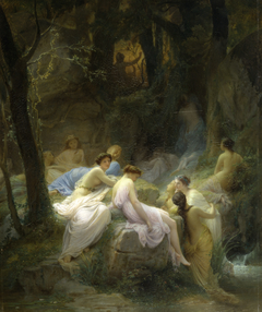 Nymphs Listening to the Songs of Orpheus by Charles Jalabert