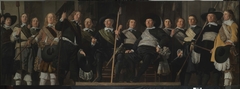 Officers and standard-bearers of New Civic Guard in Alkmaar by Caesar van Everdingen