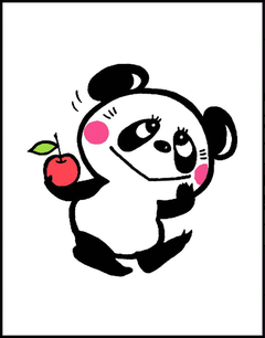 Panda - Kawaii Illustration by Rune Naito