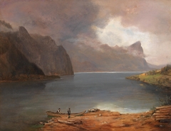 Partie am Mondsee by August Schaeffer von Wienwald