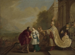 Pharaoh Returns Sarah to Abraham (Abimelech, King of Gerar, Restores Sarah to Abraham) by Isaac Isaacsz