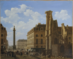 Place Vendôme and Rue de Castiglione with Ruins of Église des Feuillants by Étienne Bouhot