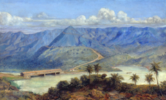 Ponte Coberta de Cubatão, 1850 by Oscar Pereira da Silva