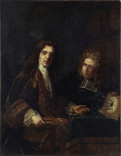 Portrait d'un maître et de son élève by Anonymous