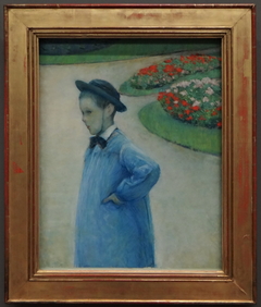 Portrait de Camille Daurelle dans le jardin d'Yerre by Gustave Caillebotte