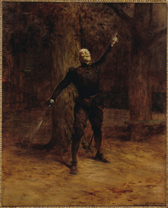 Portrait de Constant Coquelin, dit Coquelin aîné (1841-1909), dans le rôle de Cyrano de Bergerac by Théobald Chartran