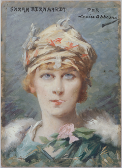 Portrait de Sarah Bernhardt (1844-1923), dans le rôle d'Adrienne Lecouvreur by Louise Abbéma