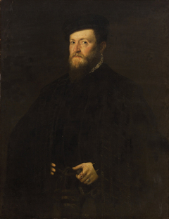 Portrait of a Man in a Cape by Lambert Sustris