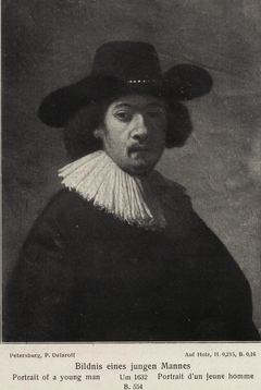 Portrait of a Young Man (copy of 1632 self-portrait with hand in jacket) by Anonymous