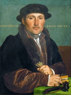 Portrait of a young merchant by Hans Holbein