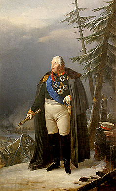 Portrait of Field Marshal Prince Mikhail Illarionovich Kutuzov by Pyotr Basin