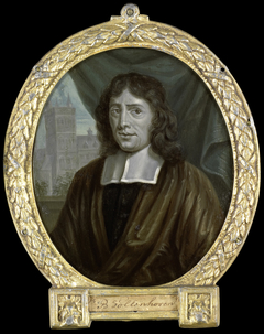 Portrait of Joannes Vollenhove, Clergyman and Poet in The Hague by Arnoud van Halen