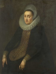 Portrait of Lucretia del Prado, Wife of Jeremias Boudinois by Gortzius Geldorp