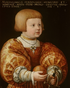 Portrait of Maximilian of Austria (1527-1576), Aged Three by Jakob Seisenegger