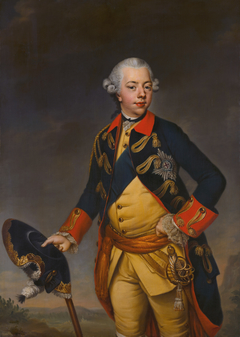 Portrait of Willem V (1748-1806), prince of Oranje-Nassau by Johann Georg Ziesenis