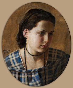 Portrait of Vilhemine Erichsen by Kristian Zahrtmann