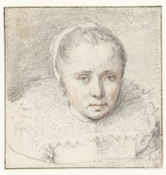 Portret van een jonge vrouw by Unknown Artist