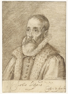 Portret van Justus Lipsius by Crispijn van de Passe I