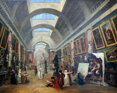 Projet d'aménagement de la Grande Galerie du Louvre by Hubert Robert