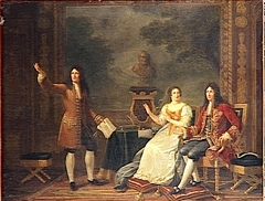 Racine Reading Athalie Before Louis XIV and Madame de Maintenon by Julie Philipault