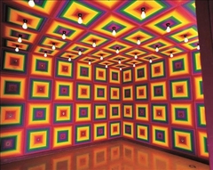 Rainbow Environment No.7: Tactile Rainbow Room by Ay-o