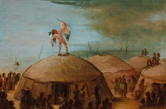 Rainmaking among the Mandan by George Catlin